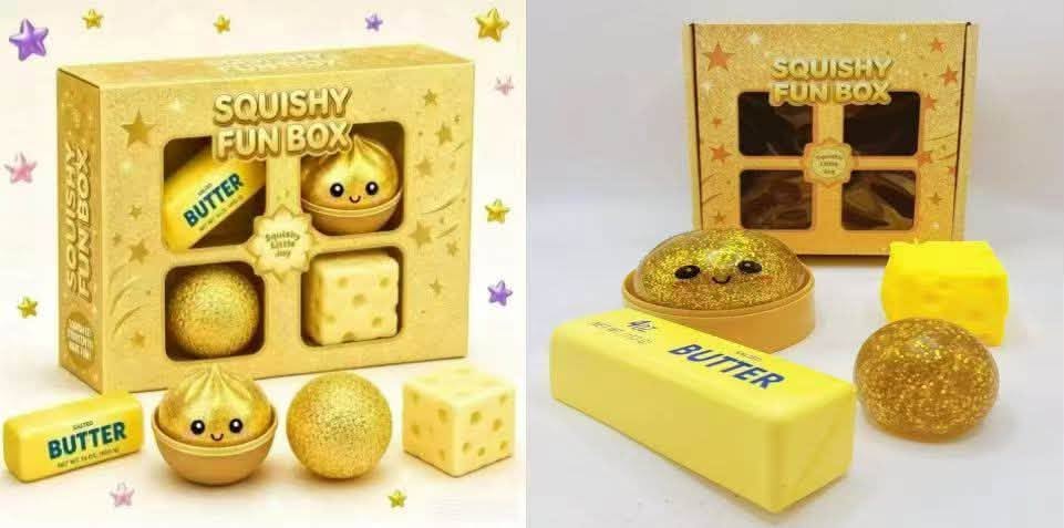Squishy Zestaw 4x gnotki Squishy Antystresowy Gniotek Zabawka Dla Dzieci - obrazek 2