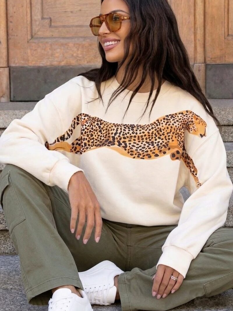 Bluza damska ocieplana Gepard Lara ecru
