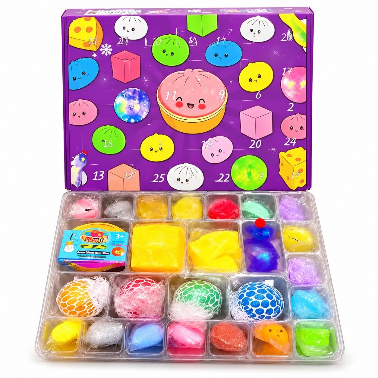 Kalendarz Adwentowy Squishy – 24 Niespodzianki - obrazek 2