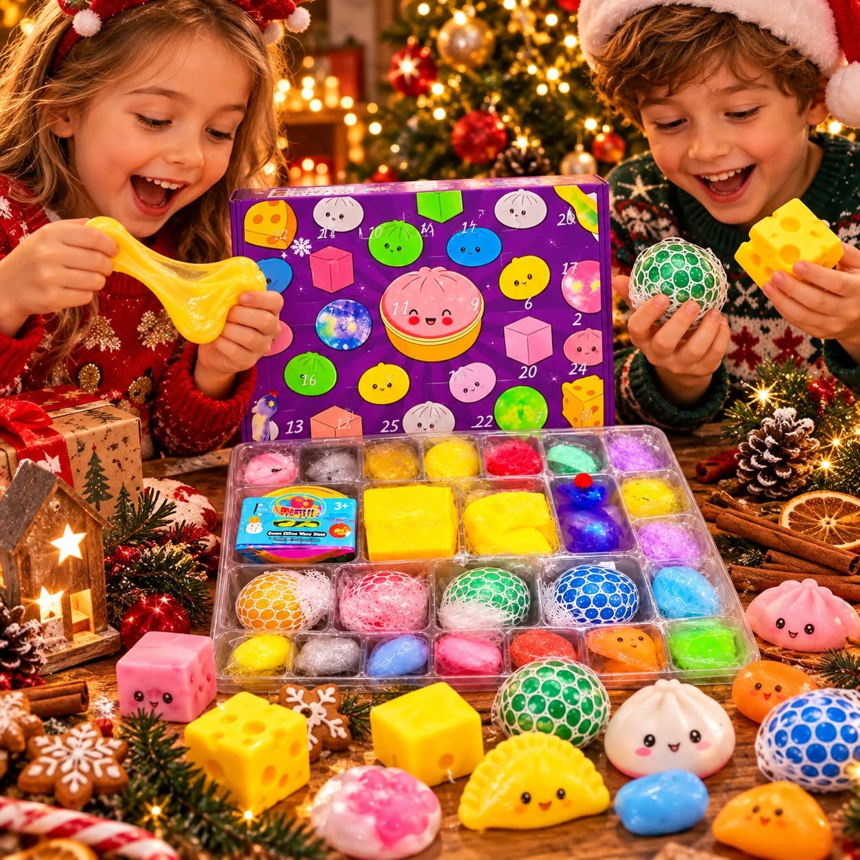 Kalendarz Adwentowy Squishy – 24 Niespodzianki - obrazek 3