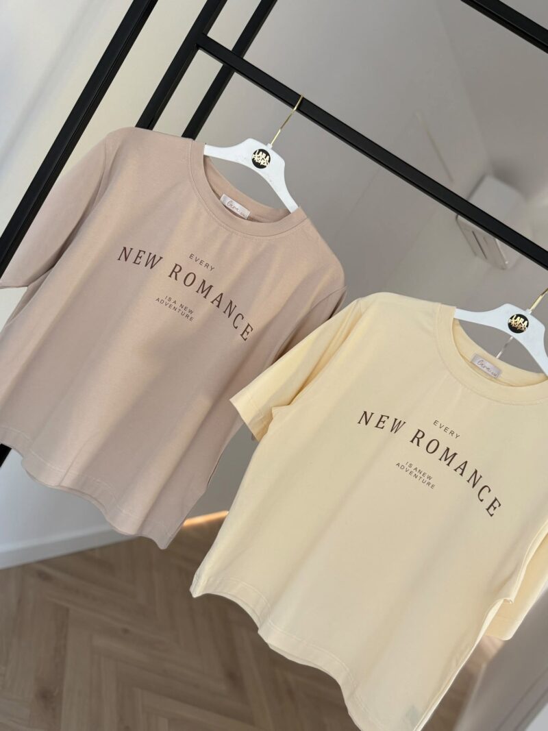 Bluzka t-shirt New Romance Lara budyń