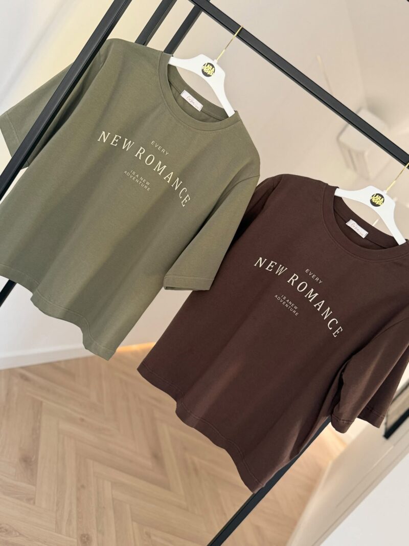Bluzka t-shirt New Romance Lara czekolada