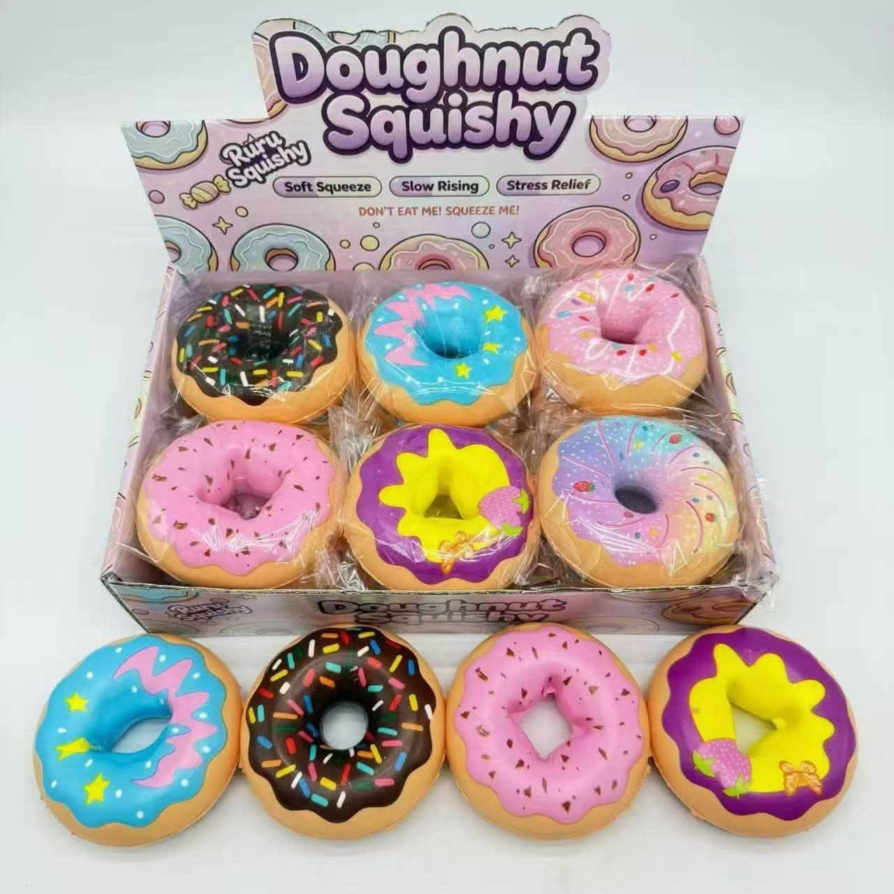 Gniotek Squishy Pączek Donut Antystresowy Zabawka Sensoryczna - obrazek 2