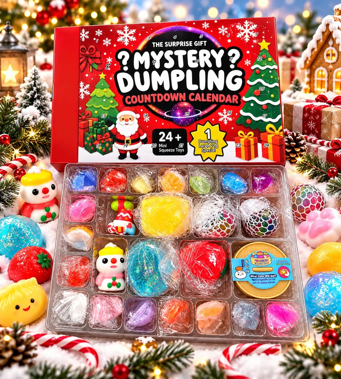 Kalendarz Adwentowy II Squishy – 24 Niespodzianki - obrazek 3