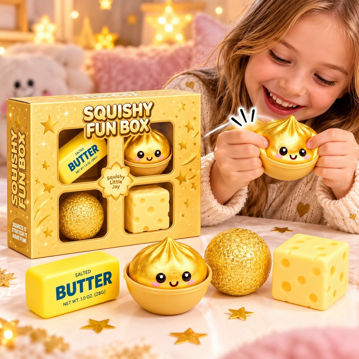 Squishy Zestaw 4x gnotki Squishy Antystresowy Gniotek Zabawka Dla Dzieci - obrazek 4