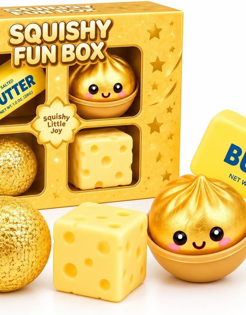 Squishy Zestaw 4x gnotki Squishy Antystresowy Gniotek Zabawka Dla Dzieci
