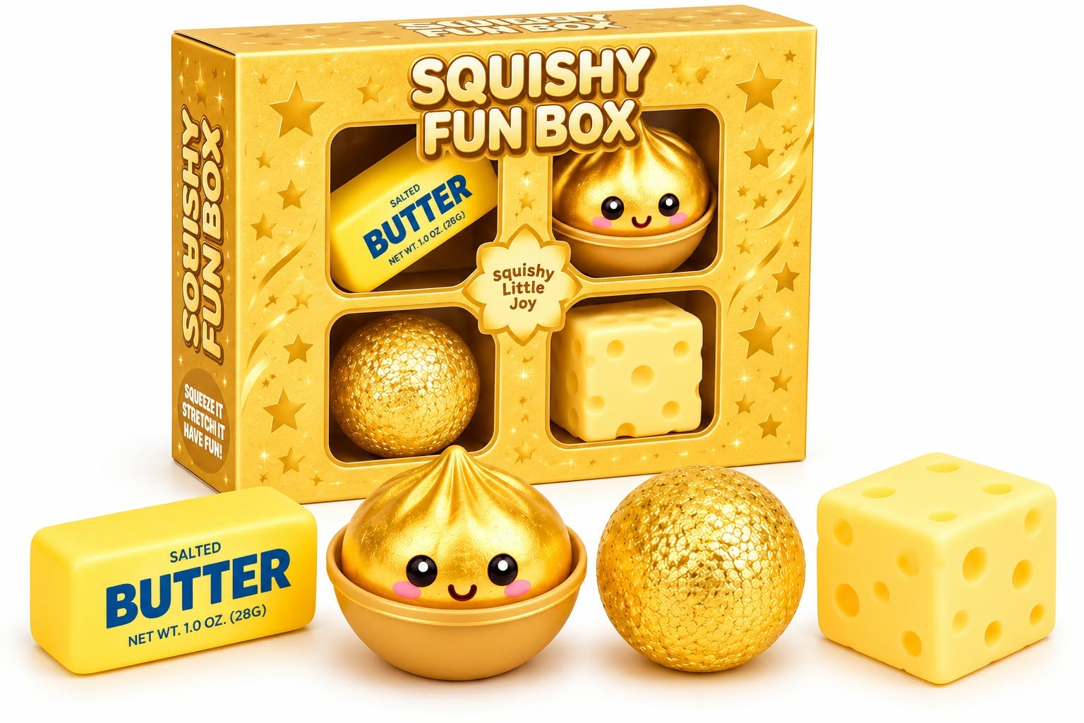 Squishy Zestaw 4x gnotki Squishy Antystresowy Gniotek Zabawka Dla Dzieci - obrazek 6