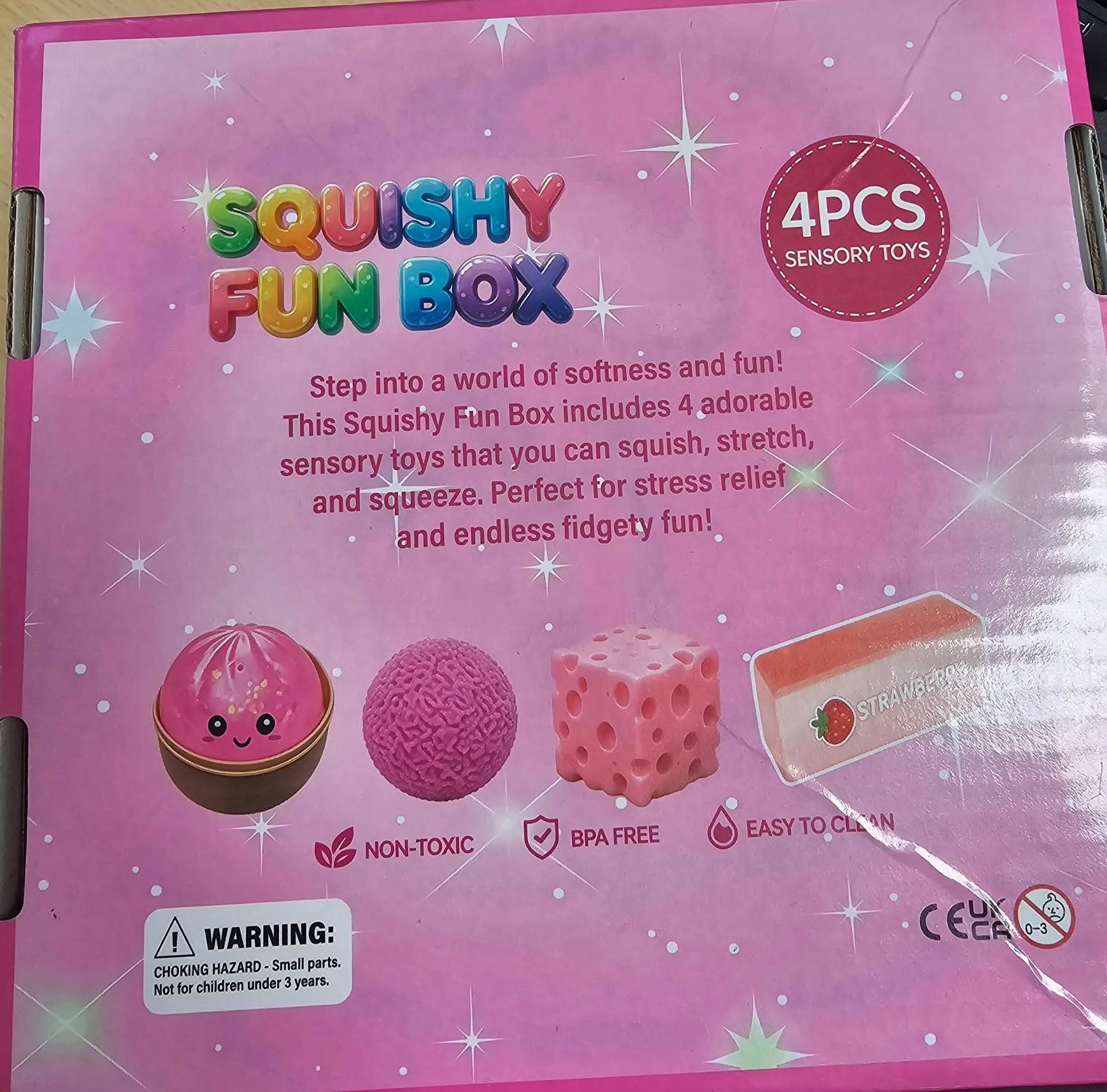 Squishy Zestaw 4x gnotki Squishy Antystresowy Gniotek Zabawka Dla Dzieci różowy - obrazek 9
