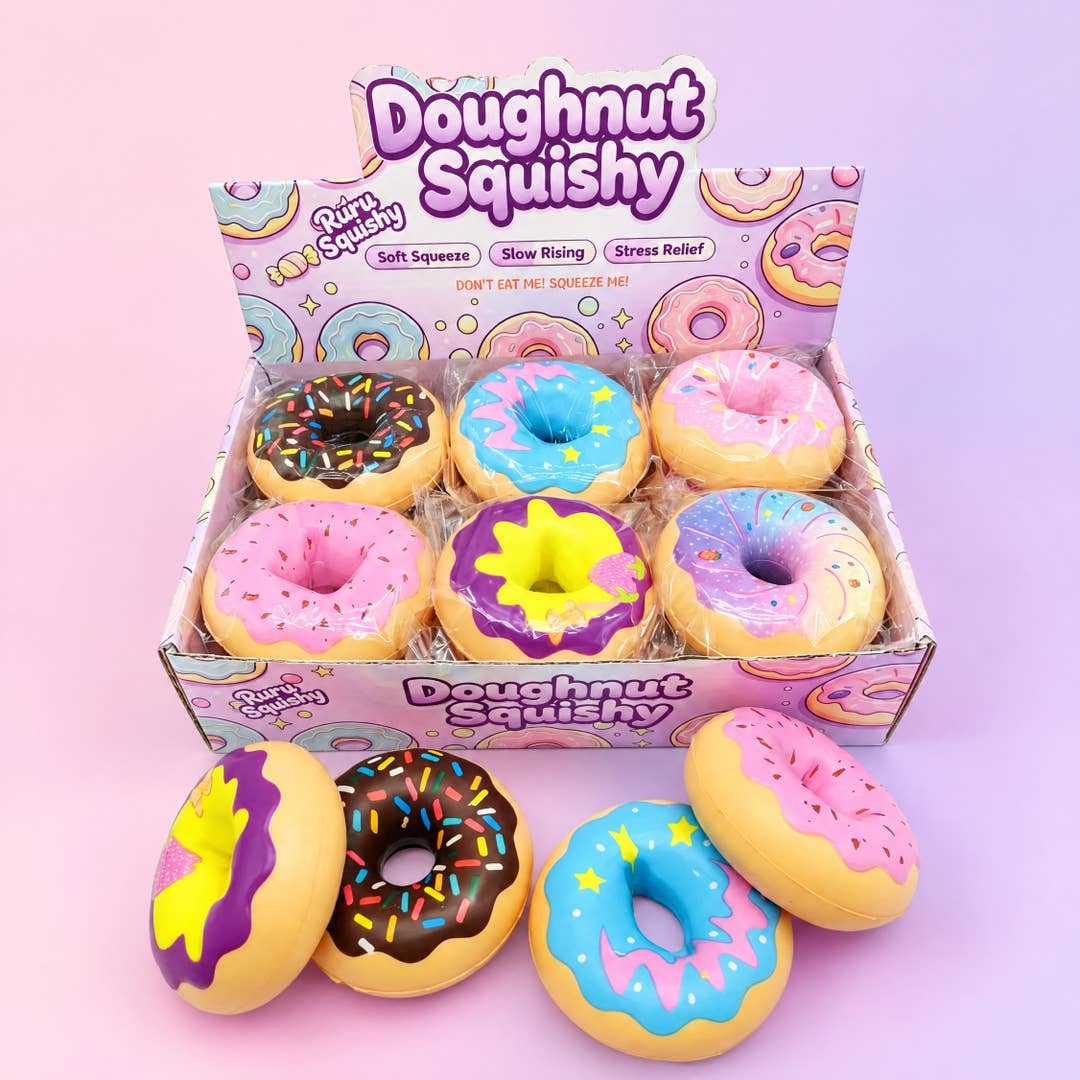 Gniotek Squishy Pączek Donut Antystresowy Zabawka Sensoryczna - obrazek 5