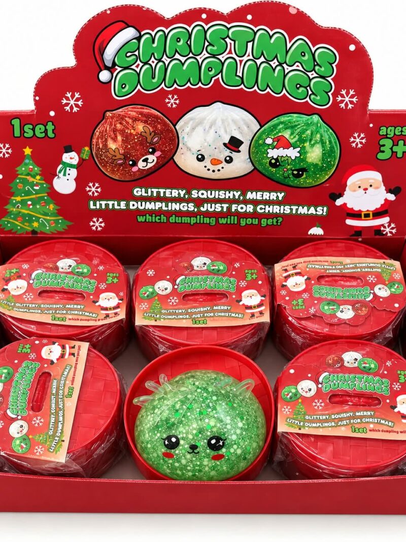 CHRISTMAS DUMPLINGS II – ŚWIĄTECZNY GLITTER SQUISHY świąteczny pierożek gniotek