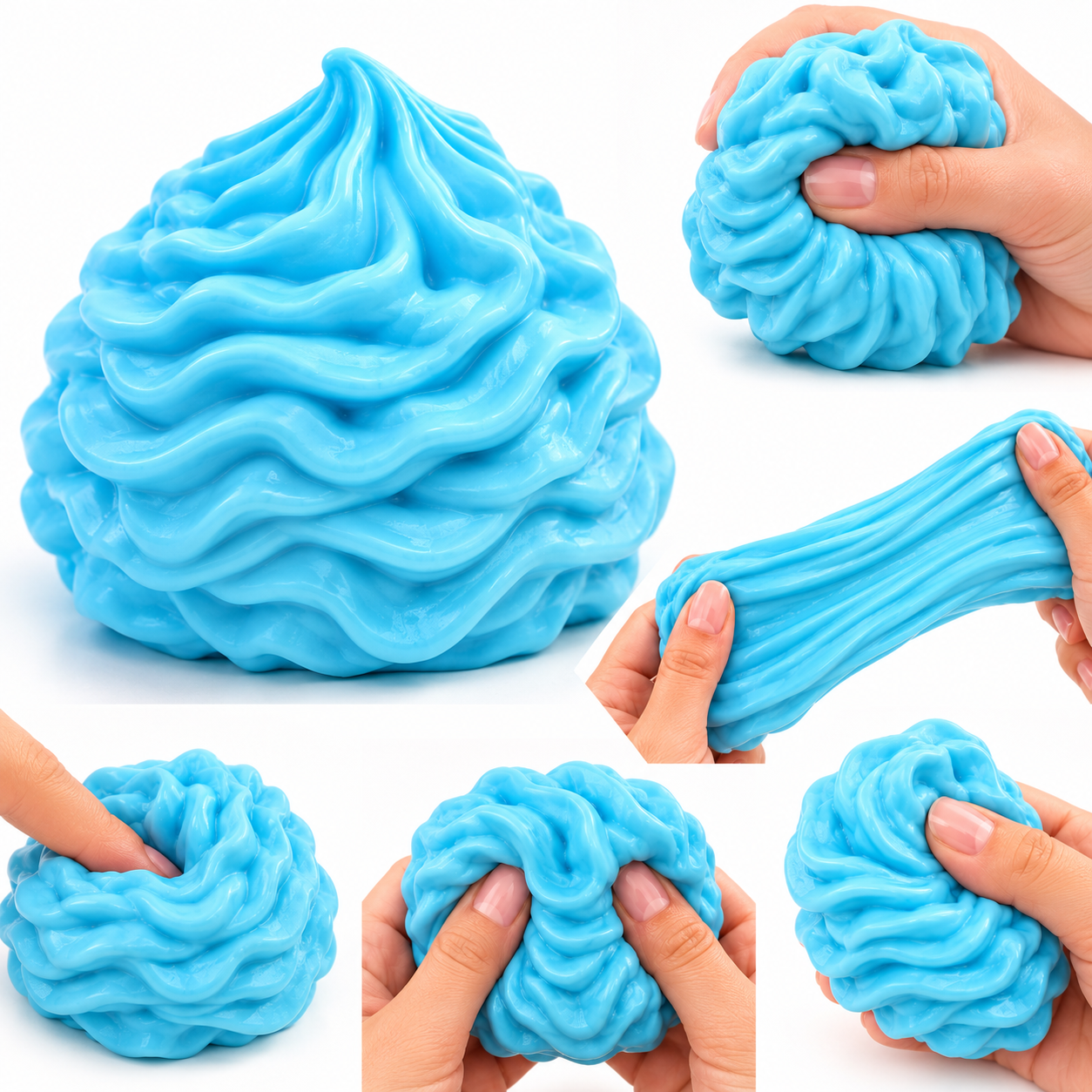 Zestaw Squishy Crunchy Toys 6 Gniotków Crunchy Sensorycznych Hit Prezent - obrazek 3