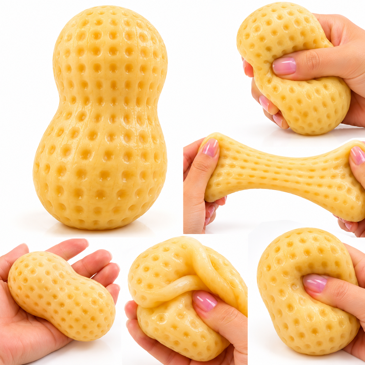 Zestaw Squishy Crunchy Toys 6 Gniotków Crunchy Sensorycznych Hit Prezent - obrazek 7